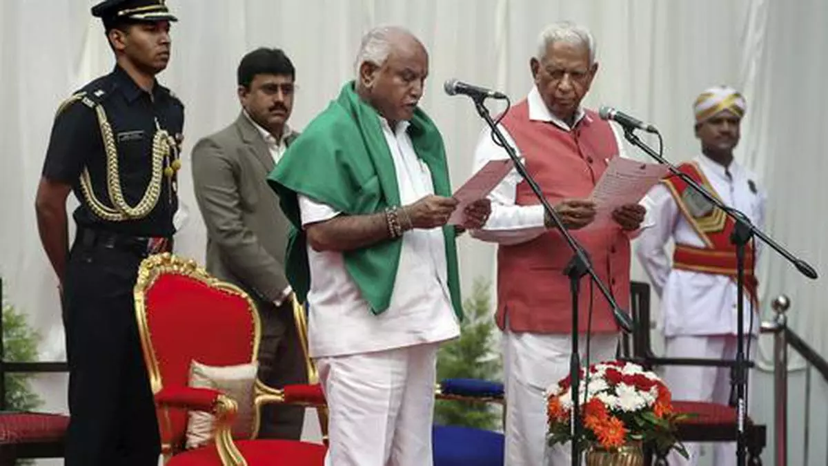 B S Yeddyurappa Takes Oath As Chief Minister Of Karnataka - The Hindu ...